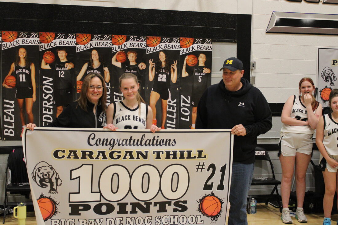 Caragan Thill hits 1,000 career points